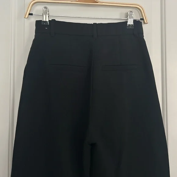 Abercrombie Pleated Black Trousers Pants - Picture 5 of 6